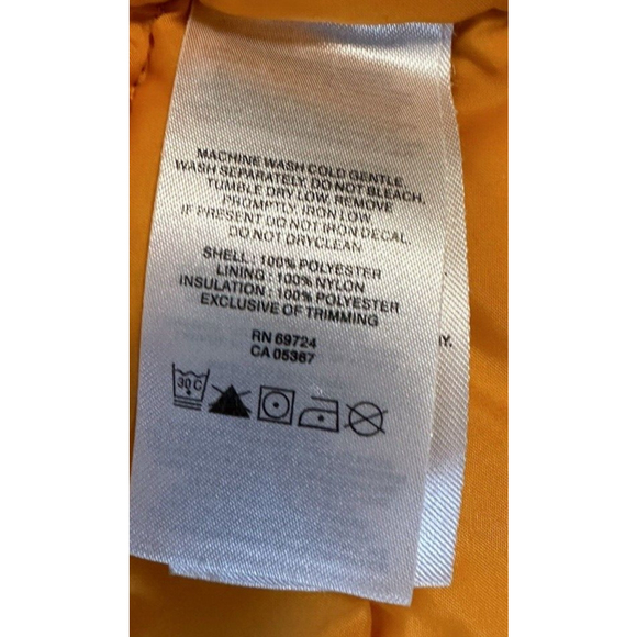 COLUMBIA Powder Lite Boys Hooded Jacket 3T Black-Grey-Orange - Picture 12 of 12